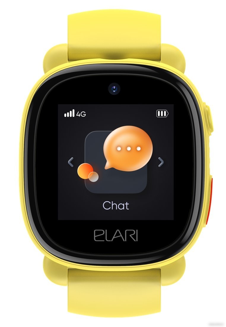 Детские умные часы Elari KidPhone 4G Lite (желтый)
