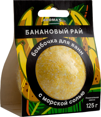Aroma Saules Бомбочка для ванны Банановый рай 125 г