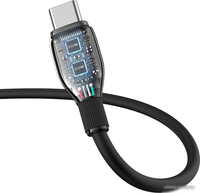 Кабель Baseus Pudding Series USB Type-A - USB Type-C (2 м, черный)