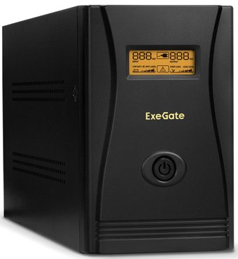 Источник бесперебойного питания ExeGate SpecialPro Smart LLB-1000.LCD.AVR.C13.RJ.USB