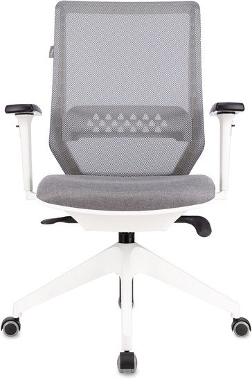 Офисное кресло Бюрократ MC-W611NL (серый TW-04/ткань 38-417/пластик белый)