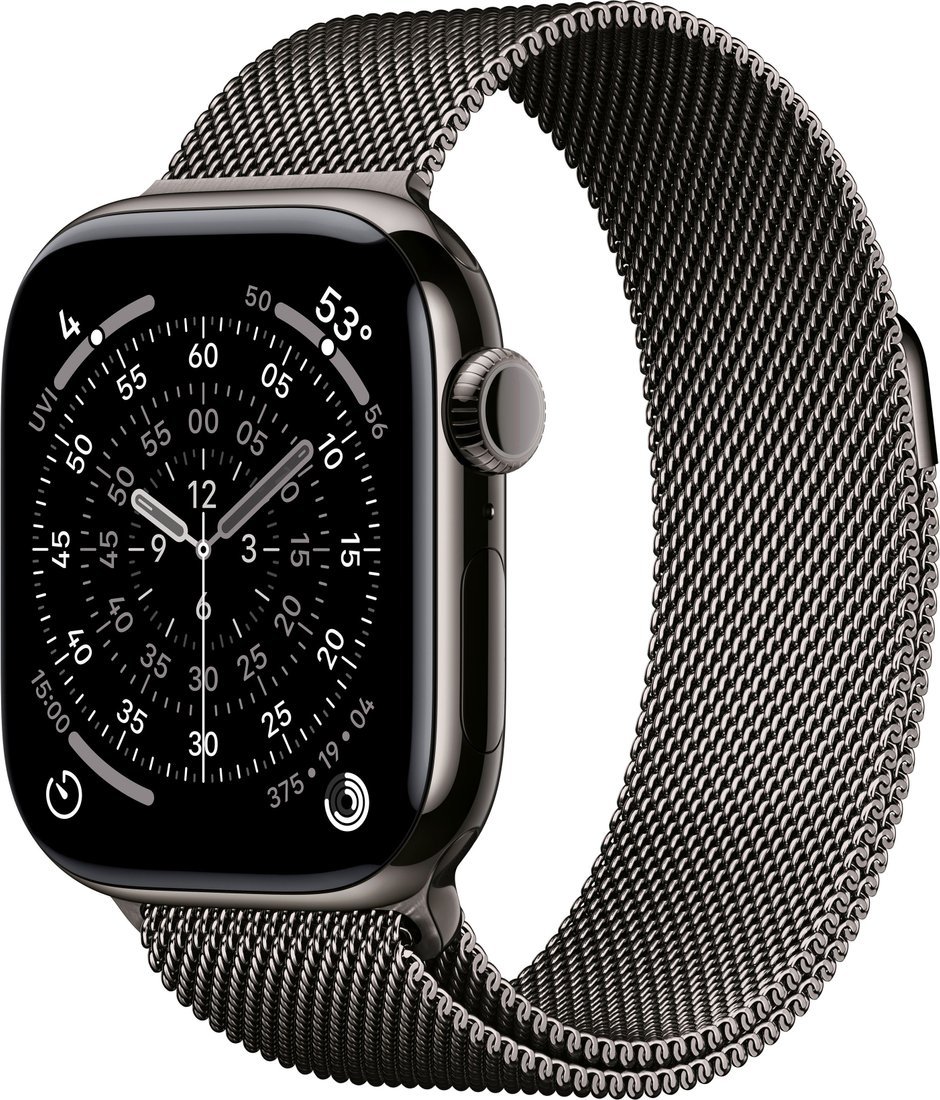 Умные часы Apple Watch Series 11 LTE 46 мм (титановый корпус, сланец/сланец, миланская петля M/L)
