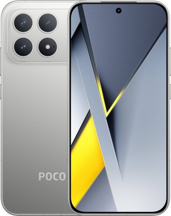 Телефон POCO F8 Pro 12GB/256GB международная версия (серебристый)
