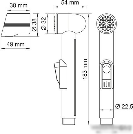 Душевая лейка Wasserkraft A092