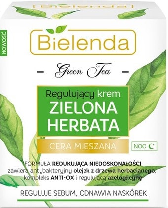 Косметика по уходу за лицом Bielenda Крем для лица ночной регулирующий Bielenda Зеленый чай 50 мл