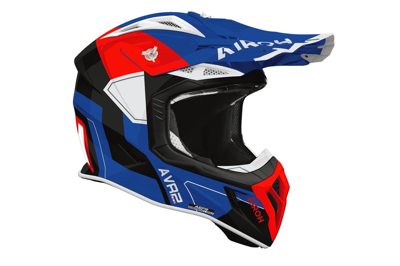 Мотошлем Airoh Aviator Ace 2 Shield AV22S18-L (L, синий/красный глянец)