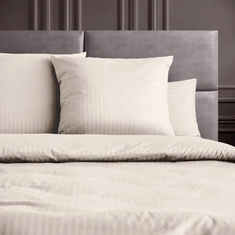 Семейный комплект постельного белья Verossa Stripe Семейный 50x70/70x70 925710 (Antique White)