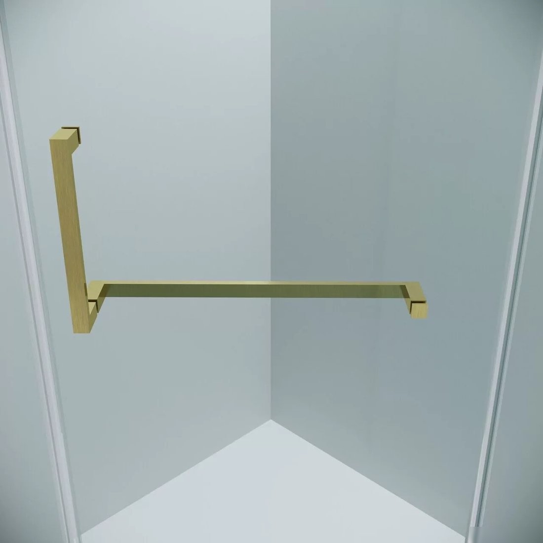 Душевой уголок Grossman Pragma 90x90x195 302.K33.03.9090.32.00 (золото сатин/прозрачное стекло)