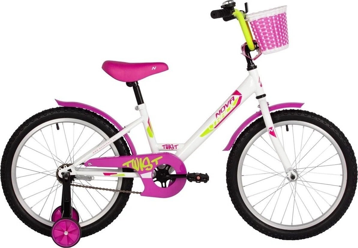 Детский велосипед Novatrack Twist 20 201TWIST.WT5 (белый)