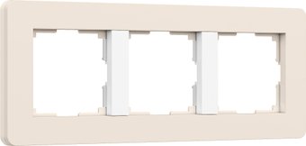 Рамка Werkel Split W0033066 (айвори/белый, Soft-Touch)