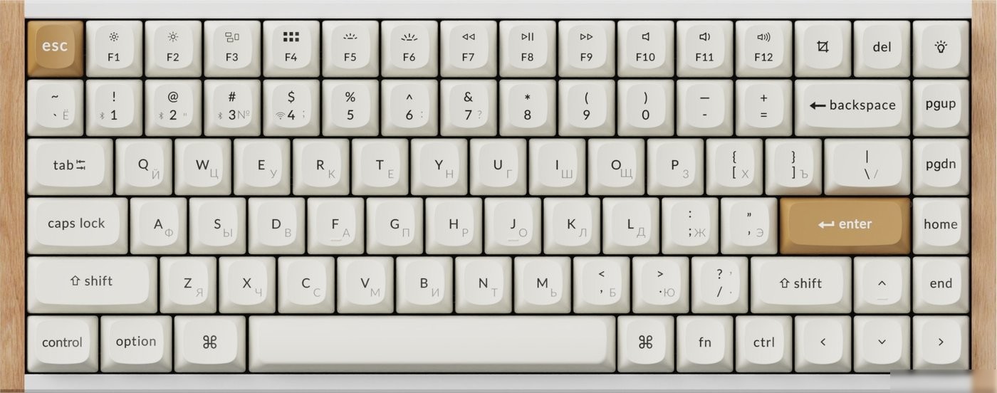 Клавиатура Keychron K2 HE Special Edition White K2H-Q1 (Nebula Magnetic)