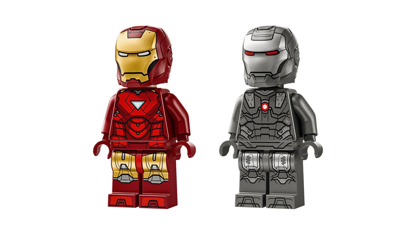 Конструктор LEGO Marvel Железный человек и боевая машина против дронов 76320