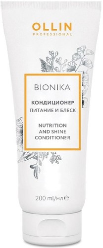 Кондиционер Ollin Professional BioNika Питание и блеск 200 мл
