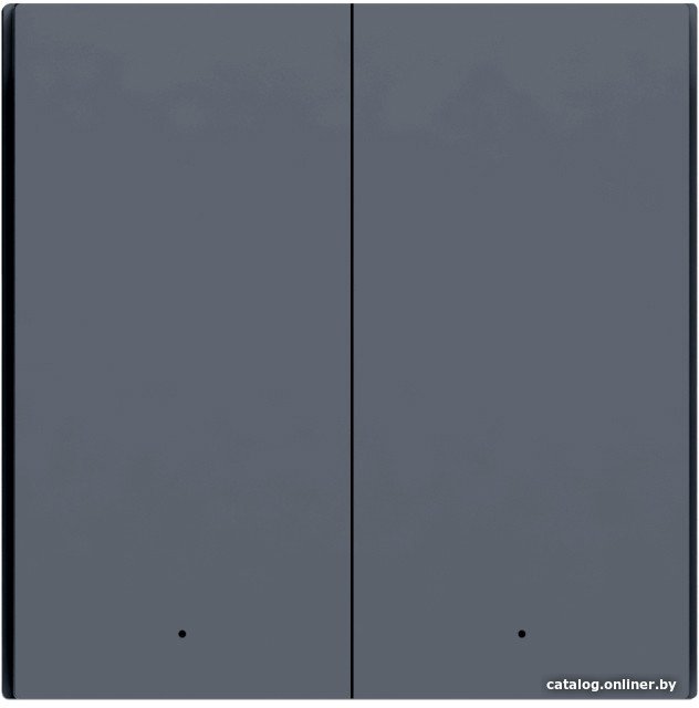 Выключатель Aqara Smart Wall Switch H1 двухклавишный c нейтралью (графит)