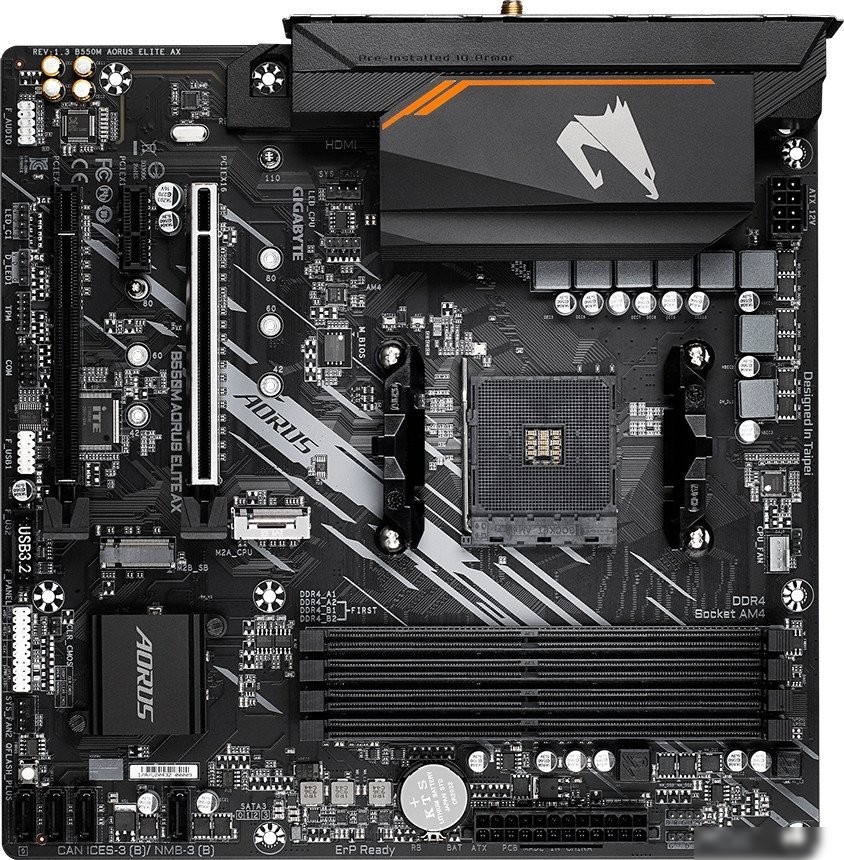 Материнская плата Gigabyte B550M Aorus Elite AX