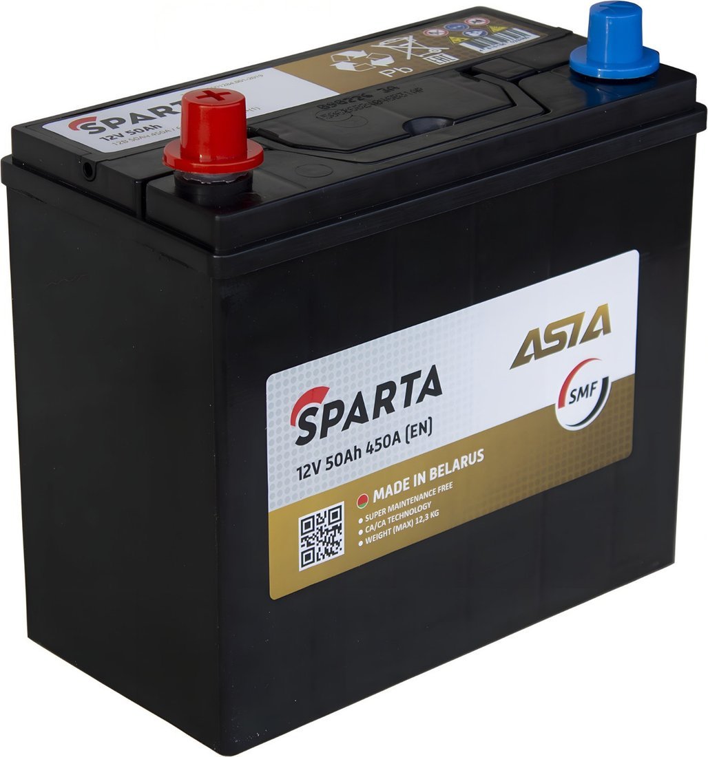 Автомобильный аккумулятор Sparta Asia L+ рус (50 А·ч)