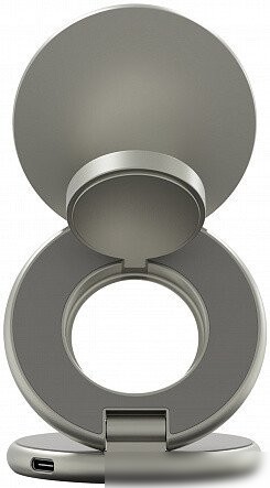Беспроводное зарядное Magssory Signature Disc Pro для Apple 3 в 1 WCH073 (титановый)