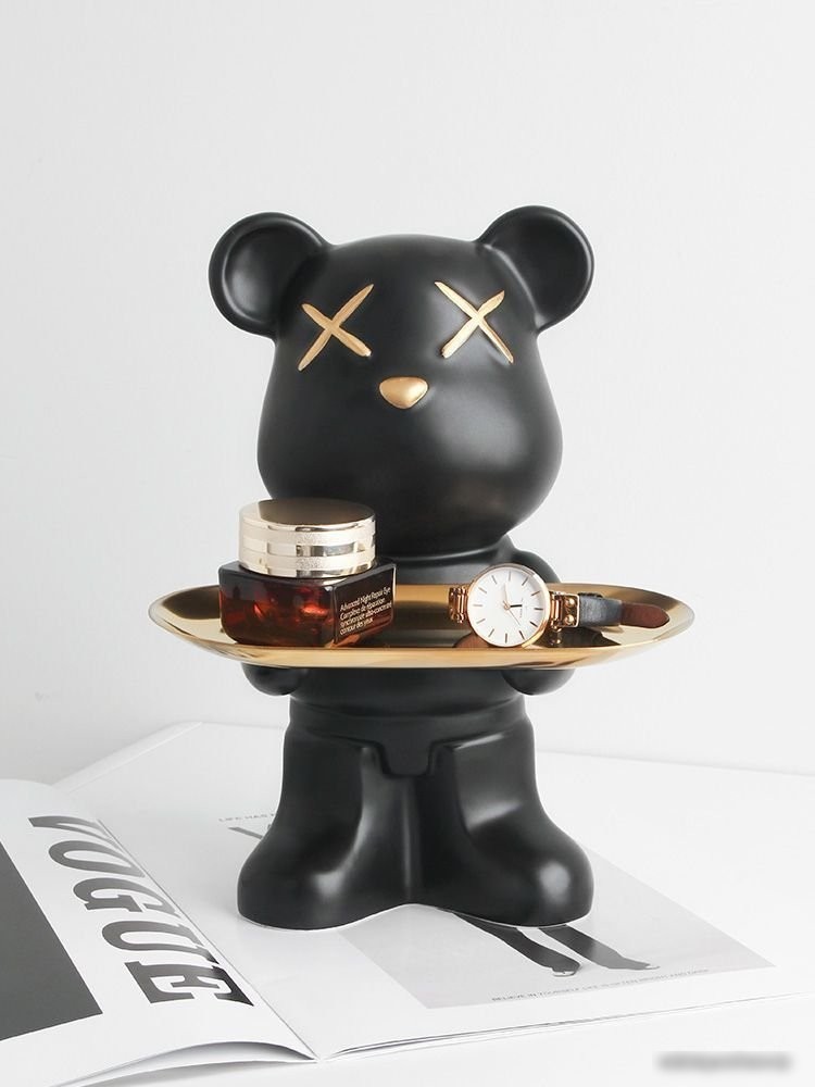 Статуэтка Merry Bear Home Decor Черное И Белое 30001207