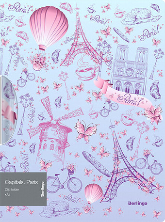 Папка для бумаг Berlingo Capitals. Paris FCl_A4401