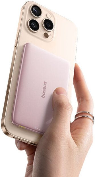 Внешний аккумулятор Baseus PicoGo AM41 Ultra-Slim Magnetic Power Bank 5000mAh (розовый)