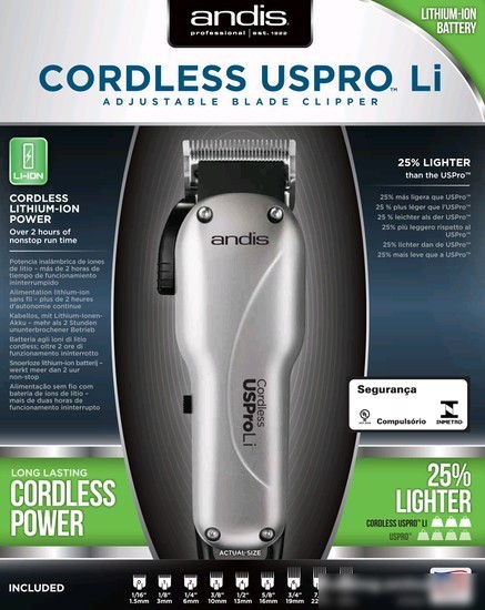 Машинка для стрижки Andis Cordless USPro Li Adjustable Blade Clipper LCL [73010]