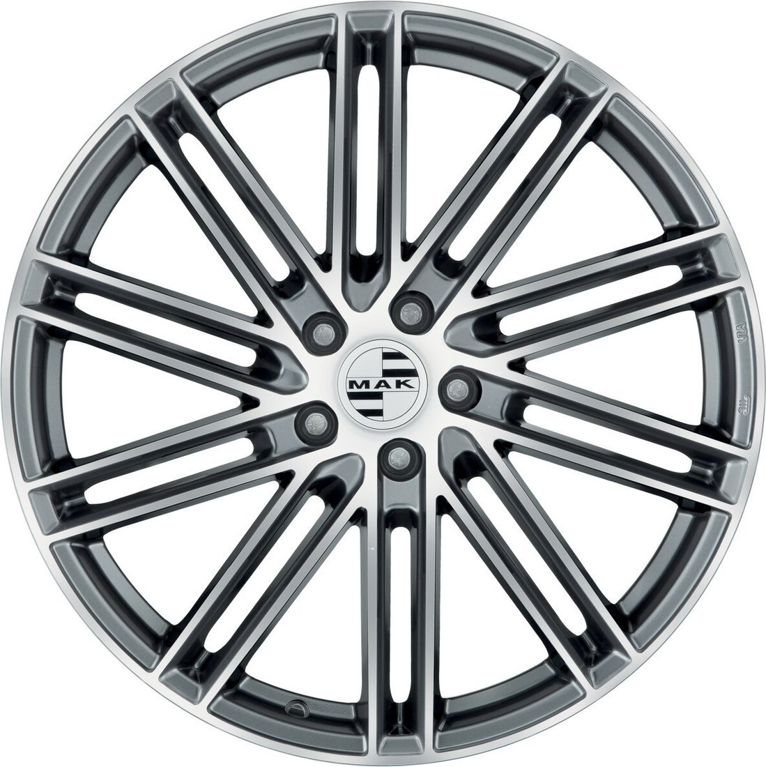 Литые диски MAK Leipzig 20x9" 5x112мм DIA 66.45мм ET 26мм Gun Met-Mirror Face