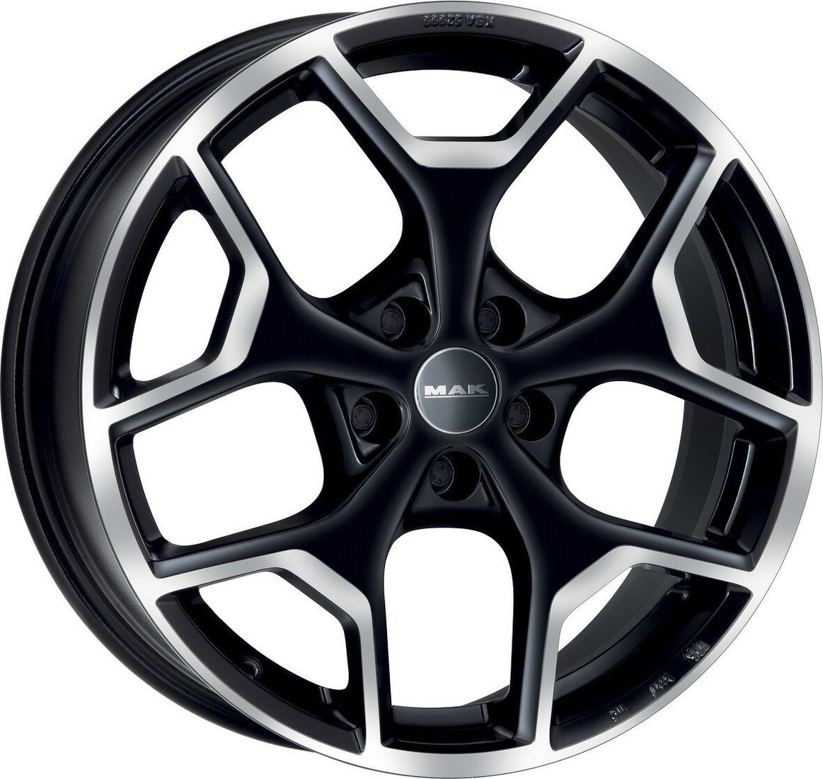 Литые диски MAK Liberty 18x7.5" 5x108мм DIA 72мм ET 39мм Black Mirror