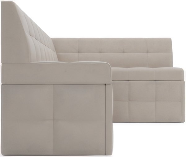 Угловой диван Мебель-АРС Атлантис правый 190x84x120 (бежевый Star Velvet 6 Light Beige)