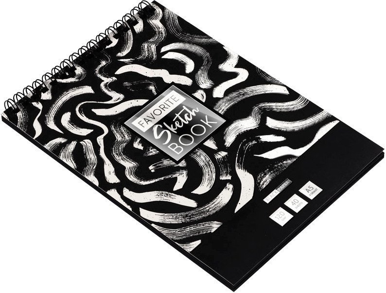Блокнот ArtSpace Black line. Strokes SkА540_38363 (40 л)