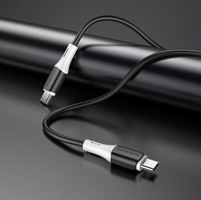 Кабель Borofone BX79 USB Type-C - USB Type-C (1 м, черный)