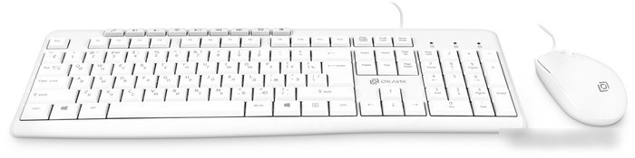 Офисный набор Oklick S650 (белый)