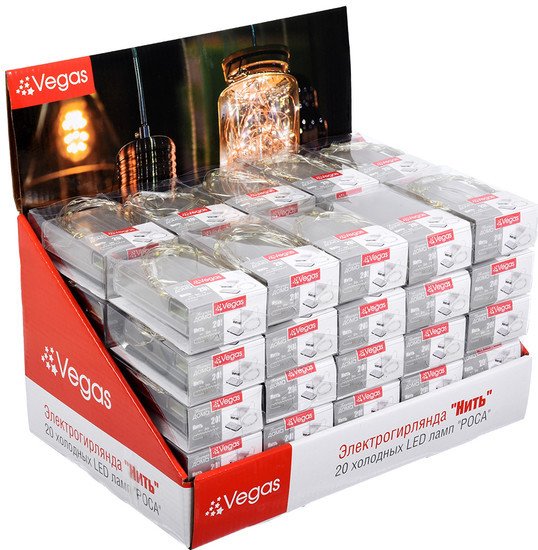 Гирлянда Vegas Нить 55105 20 LED