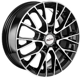 Литые диски X'trike X-135 16x6.5" 5x114.3мм DIA 66.1мм ET 45мм BK/FP