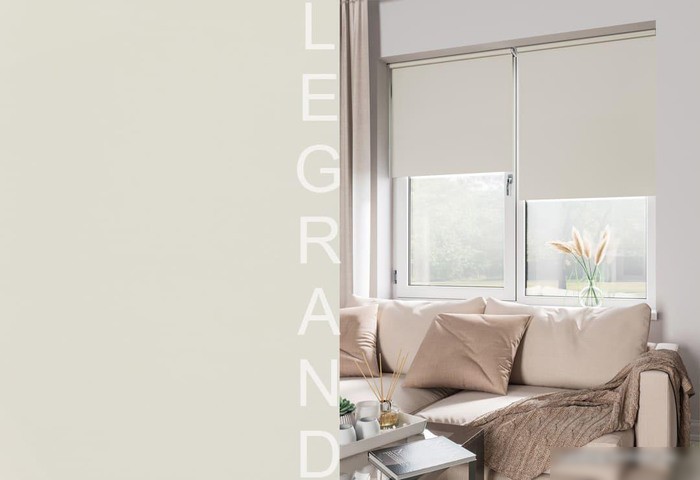 Рулонные шторы Legrand Блэкаут 114x175 (экрю)