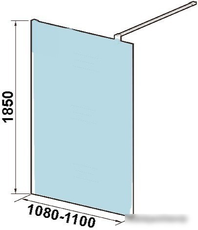 Душевая стенка WeltWasser WW400 110G-1
