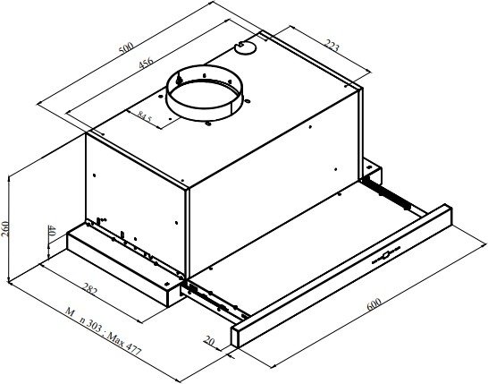 Кухонная вытяжка BEKO HNT61630X