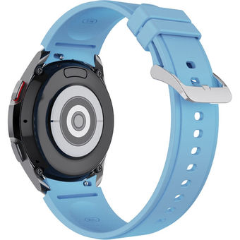 Ремешок Rumi Classic силиконовый для Samsung Galaxy Watch4/5 (20 мм, голубой)