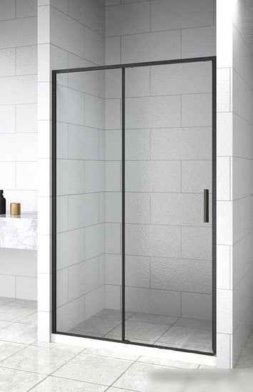 Душевая дверь Aquanet Pleasure Evo 160 AE65-N160-BT (черный анодированный/прозрачное стекло)