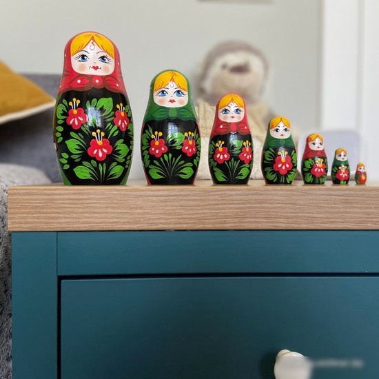 Развивающая игра Брестская Матрешка В винтажном стиле (набор 7 шт)