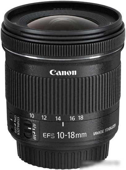 Объектив Canon EF-S 10-18mm f/4.5-5.6 IS STM