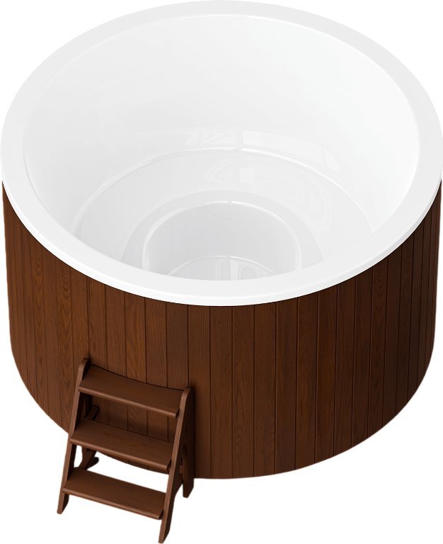 Купель PolarSpa Comfort термососна 195 Cold (темный, с аэромассажем)