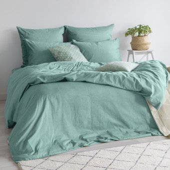 Семейный комплект постельного белья Verossa Melange Семейный 50x70/70x70 775873 (Emerald)