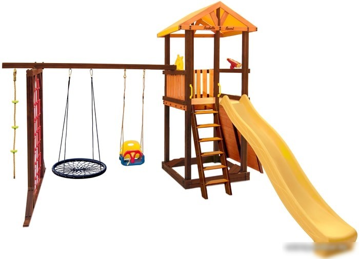 Игровой комплекс Perfetto Sport Pitigliano-11 + качели Паутина