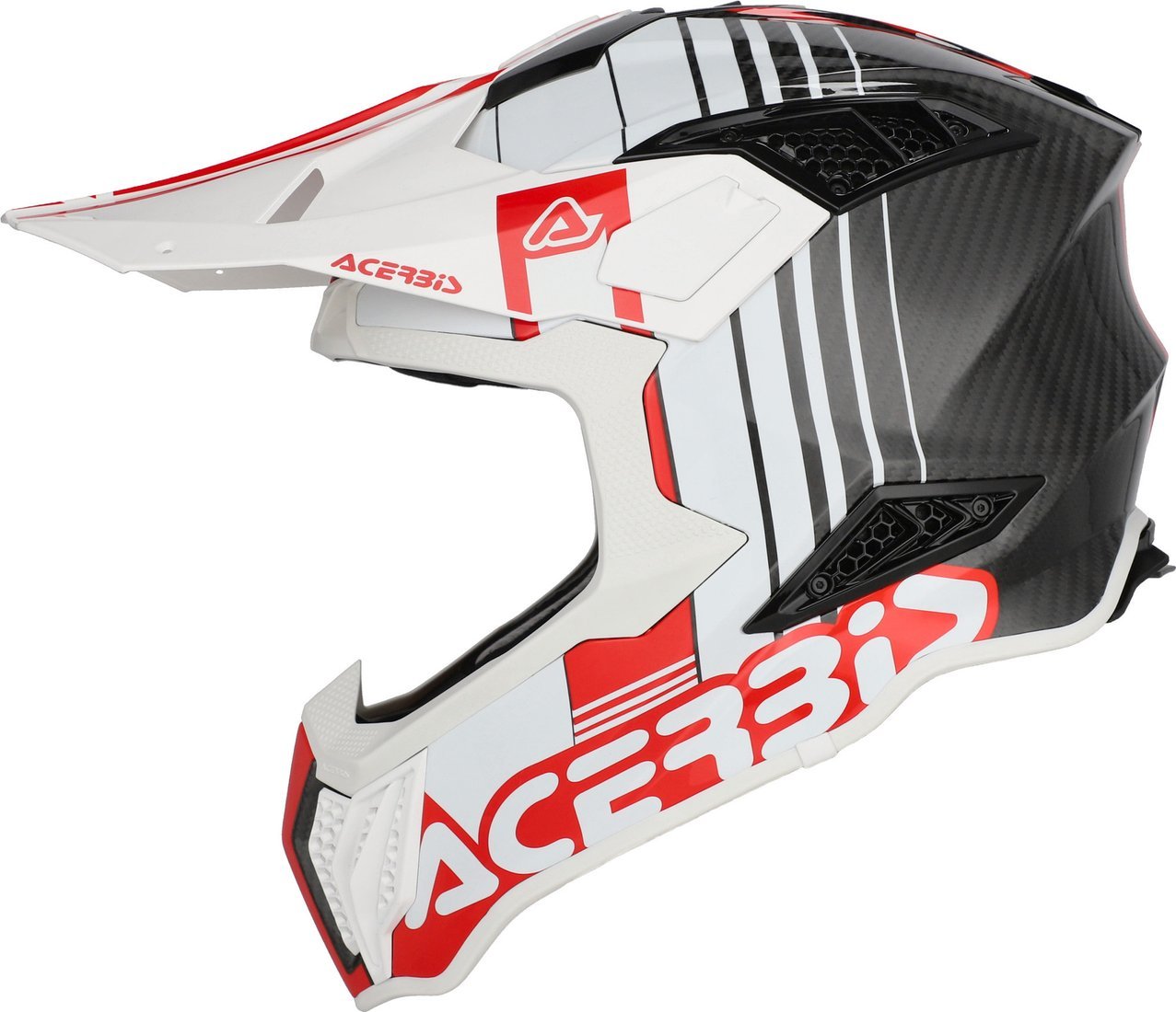Мотошлем Acerbis Airstrike-C 0026832.239.069 (XXL, белый/красный)