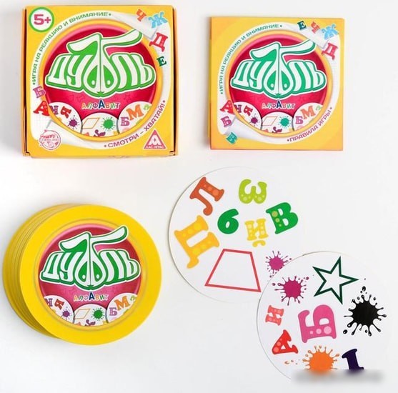 Настольная игра Лас Играс Дуббль. Алфавит 2579445