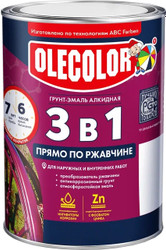 Грунт-эмаль Olecolor 3 в 1 по ржавчине 0.4 кг (зеленый)