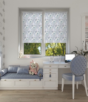 Рулонные шторы Legrand Мишель 120x170 (голубой)