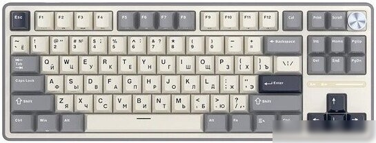 Клавиатура Royal Kludge R87 Pro Half Grey (RK Brown)