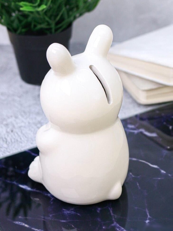 Копилка для денег ILikeGift Sleepy bunny FC191121 (белый)
