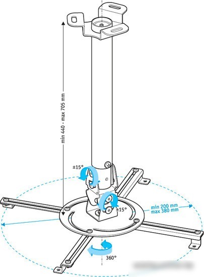 Кронштейн Holder PR-104 (белый)